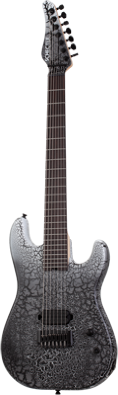 Preview: SCHECTER E-Gitarre, USA Custom Shop John Browne Zenith-7, Fracture Whi