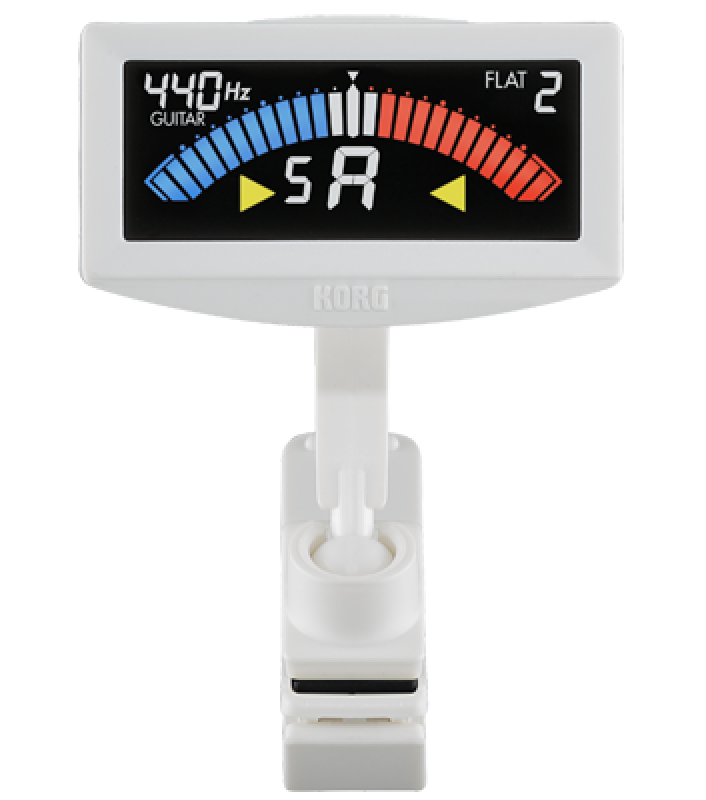 Preview: KORG Stimmgerät, chromatisch, AW-4, Clip-On, weiß