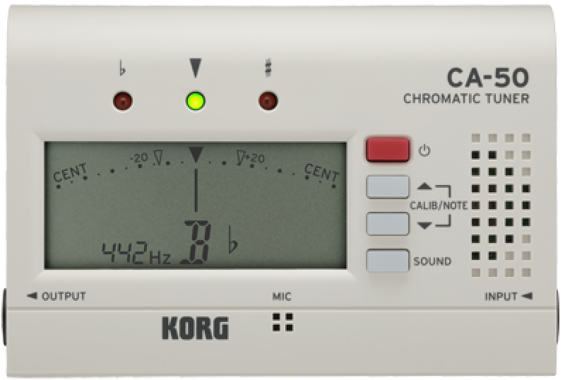 Preview: KORG Stimmgerät, chromatisch, CA-50, weiß