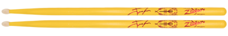 Preview: ZILDJIAN Drum Sticks, Artist Serie, Josh Dun "Clancy Yellow", Wood-Tip