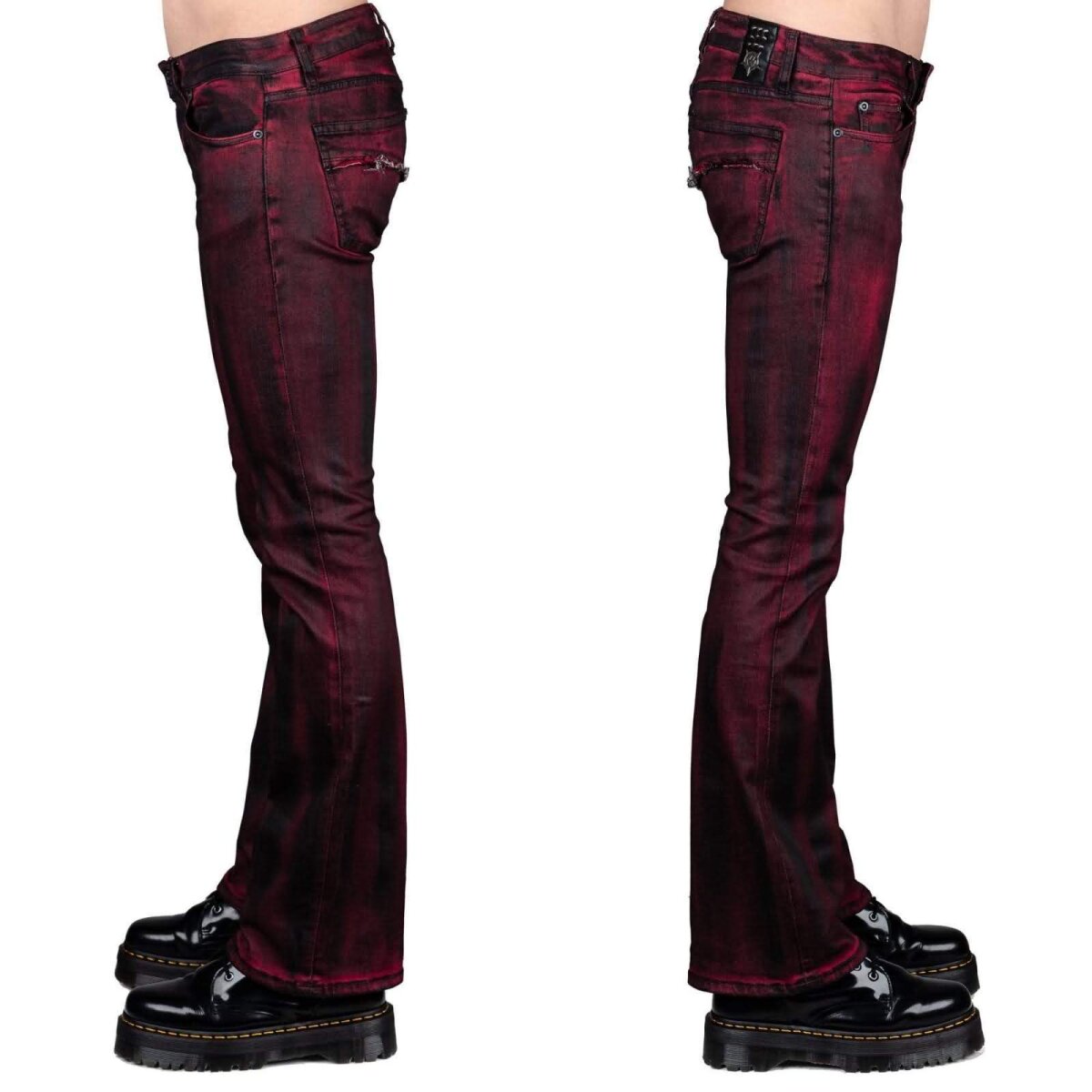 Preview: WORNSTAR Herren All Access Collection Hellraiser Coated Jeans - Crimson