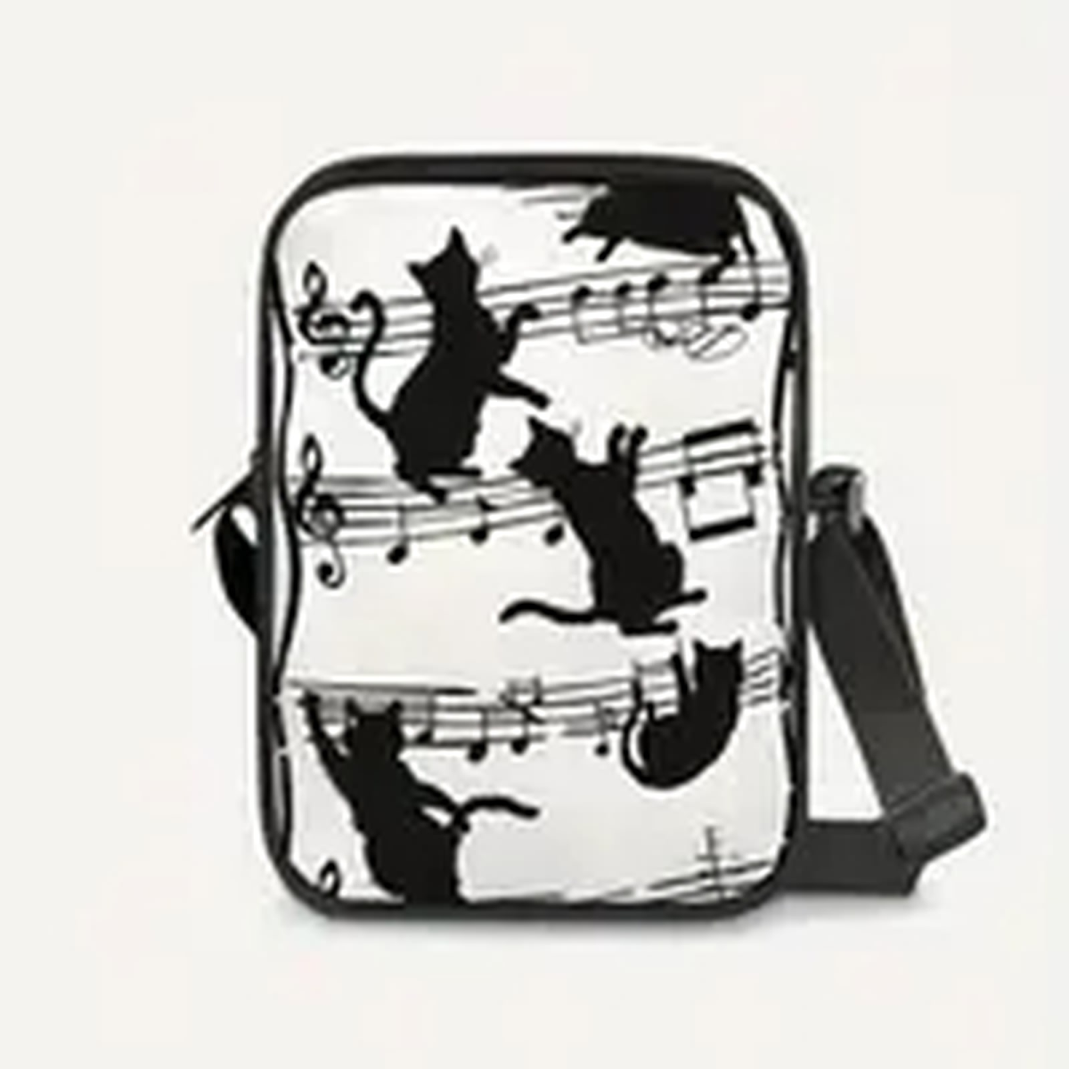 Preview: ROCK-HUS Schultertasche Katzenmusik