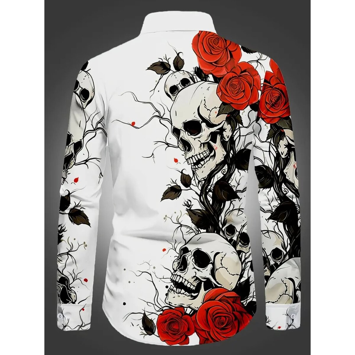 Preview: ROCK-HUS Hemd Skull & Roses