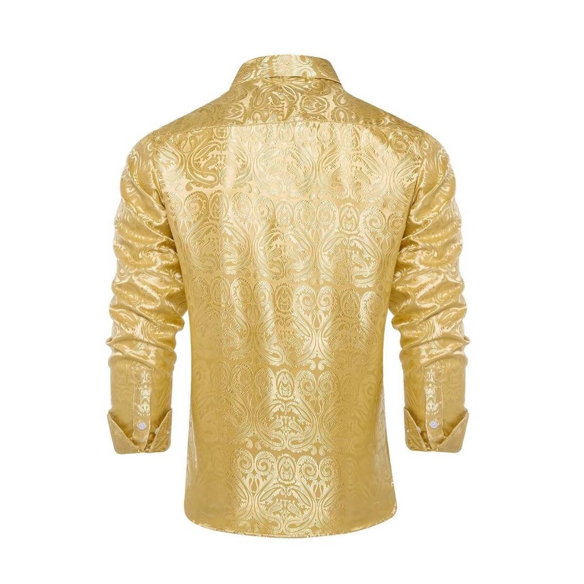 Preview: ROCK-HUS Hemd Gold Brokat-Art