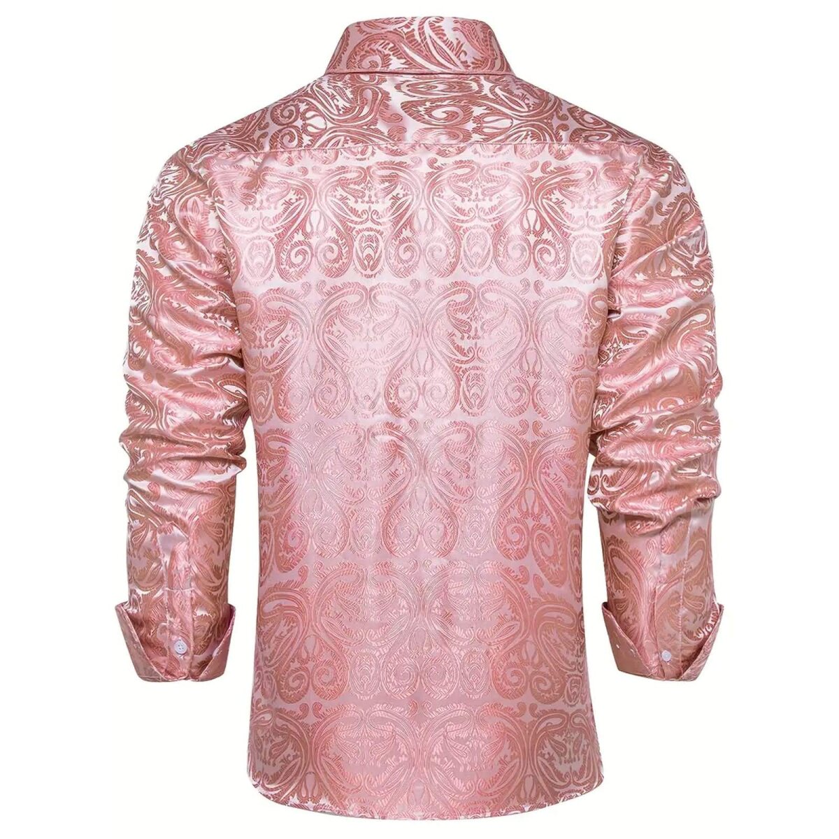 Preview: ROCK-HUS Hemd Rosa Brokat-Art