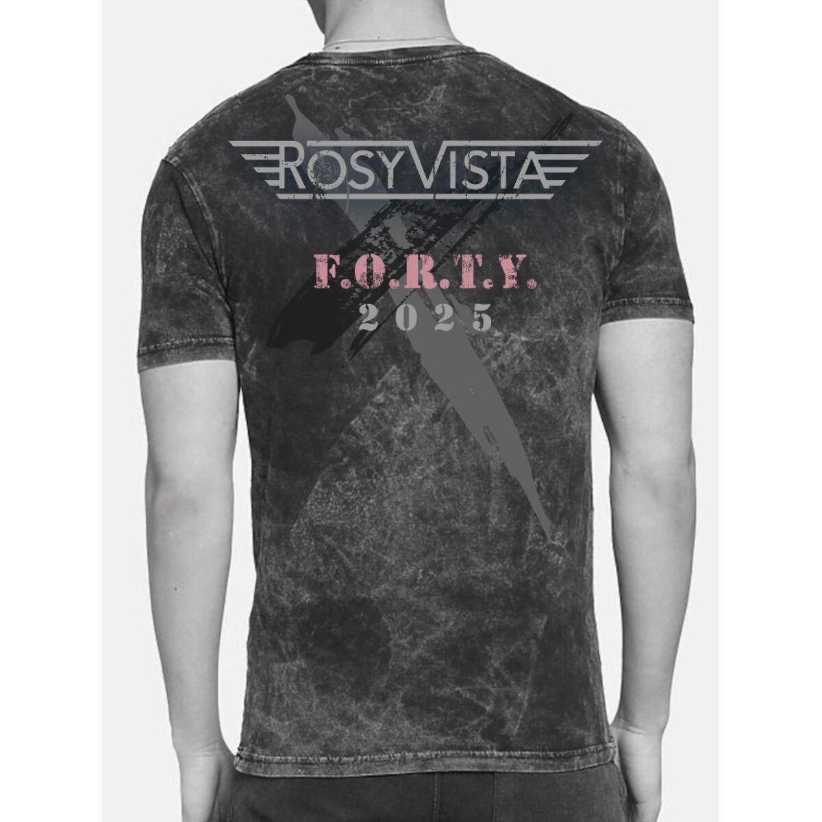 Preview: ROSY VISTA "Forty" Jubiläumsshirt Unisex XL