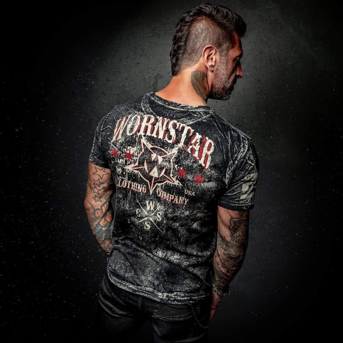 Preview: WORNSTAR Herren Artist Asylum Collection Death Mechanic Tee T-Shirt grau