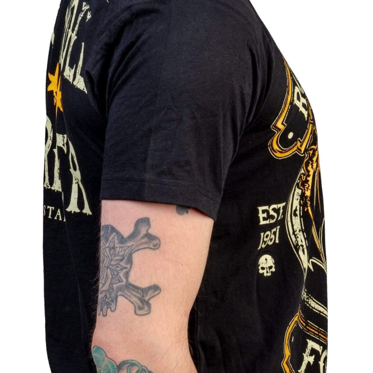 Preview: WORNSTAR Herren Artist Asylum Collection Rock N Roll Forever Tee T-Shirt schwarz 3XL