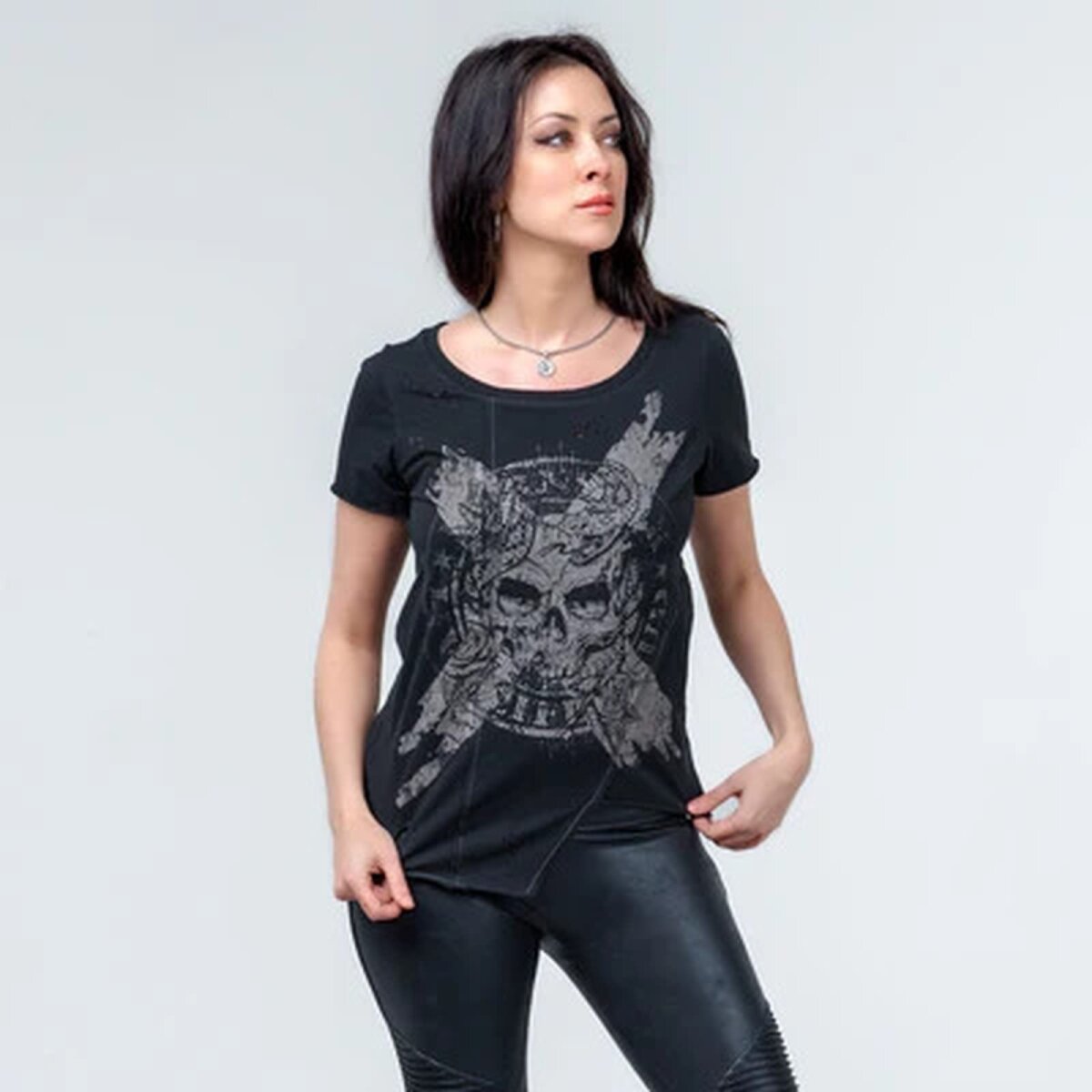 Preview: WORNSTAR Damen Sirens Collection Xero Tee T-Shirt Schwarz