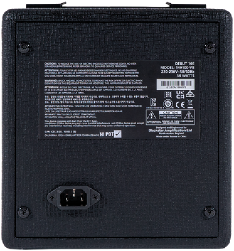 Preview: BLACKSTAR E-Gitarrencombo, Debut 10E, 10W, 2x3", Schwarz