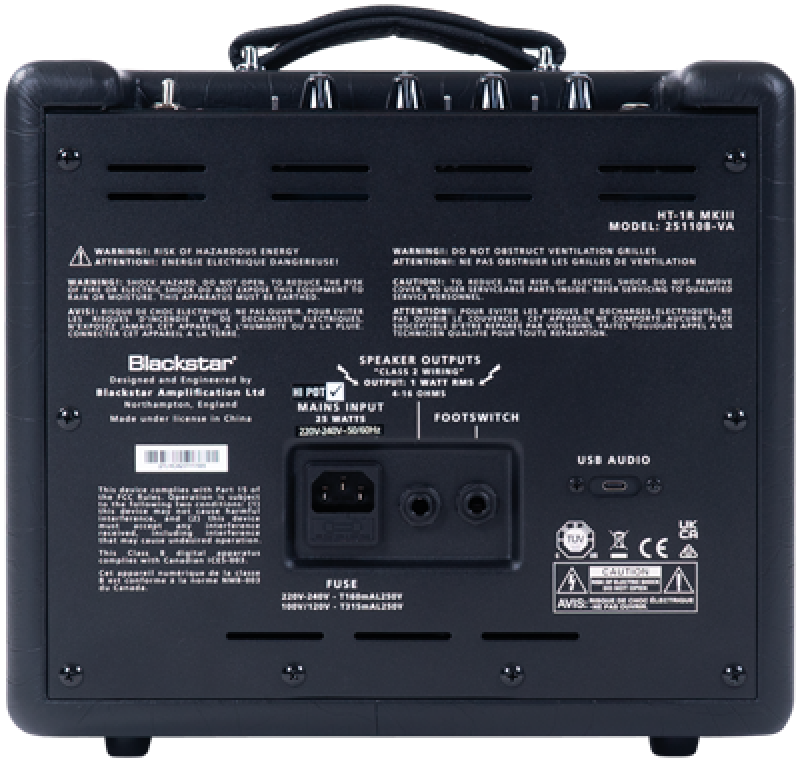 Preview: BLACKSTAR E-Gitarrencombo, HT-1R MkIII, 1W, 1x8", Schwarz