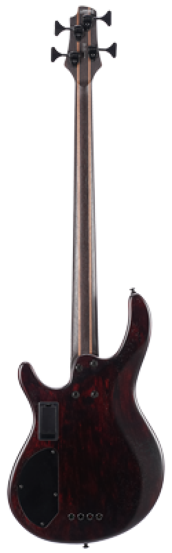 Preview: CORT Bassgitarre, B4 Element, Open Pore Trans Black