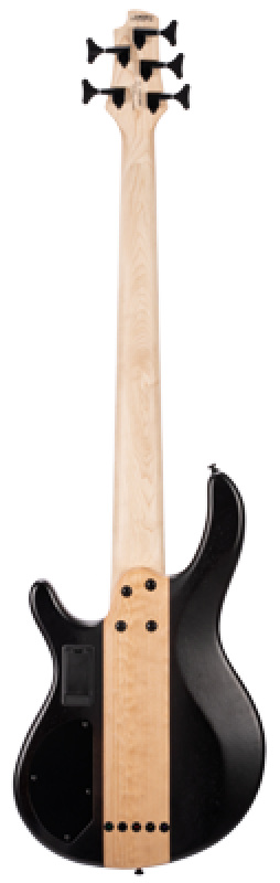 Preview: CORT Bassgitarre, C5 Plus OVMH, Open Pore Antiqe Brown Burst, 5-Saiter