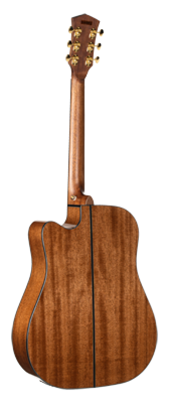 Preview: CORT Westerngitarre, GOLD DC6, Natur, Preamp, Softcase