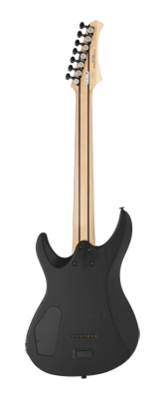 Preview: FGN E-Gitarre, J-Standard Mythic, 7-Saiter, Open Pore Black, Softcase