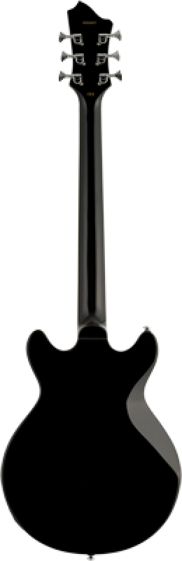 Preview: HAGSTROM E-Gitarre, Megin, Black Gloss