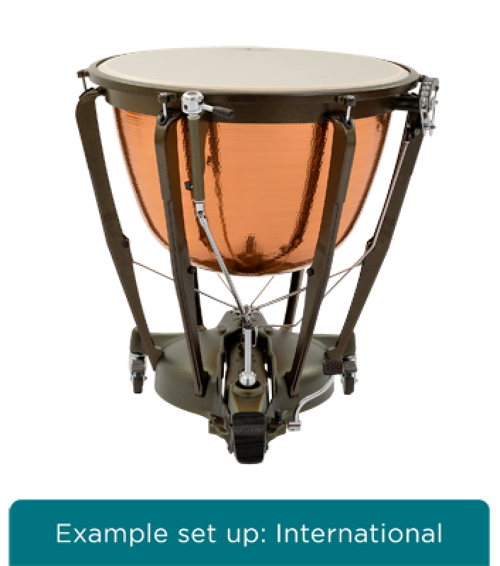 Preview: MAJESTIC Pauke, Symphonic Grand Series, 32", Kupfer, gehämmert, tiefge