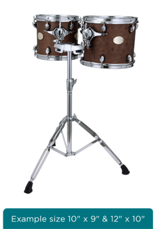 Preview: MAJESTIC Konzert Tom, Prophonic Series, 8" x 8", Doppelfell, Dark Coff