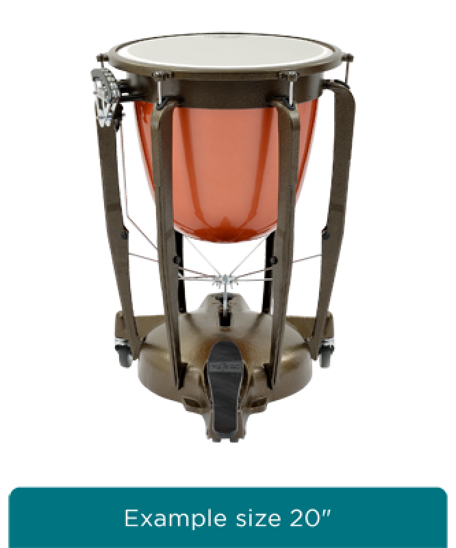 Preview: MAJESTIC Pauke, Symphonic Series, 23", Fiberglas, tiefgezogen, interna