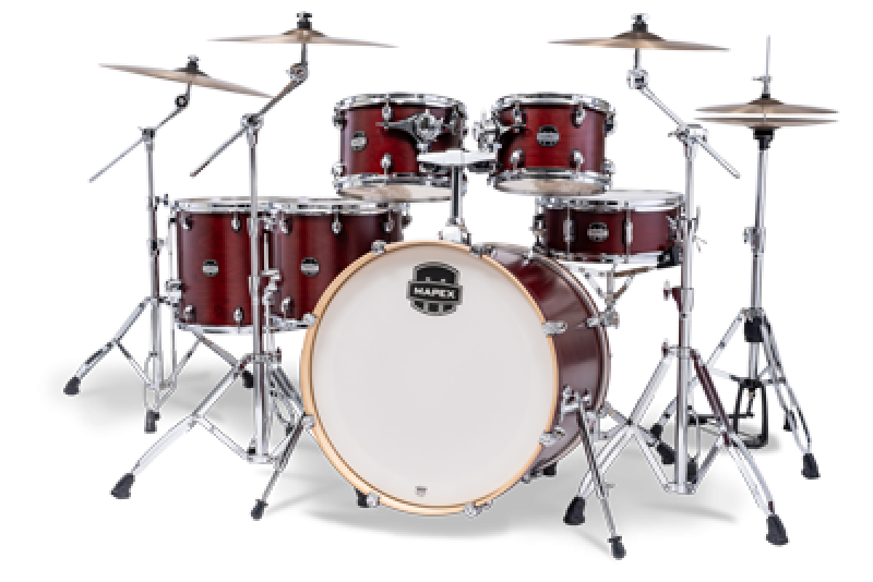 Preview: MAPEX Shellset, Mars Maple, Stage+, Merlot Satin #WI