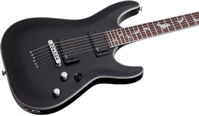 Preview: SCHECTER E-Gitarre, Damien Platinum-6, Satin Black