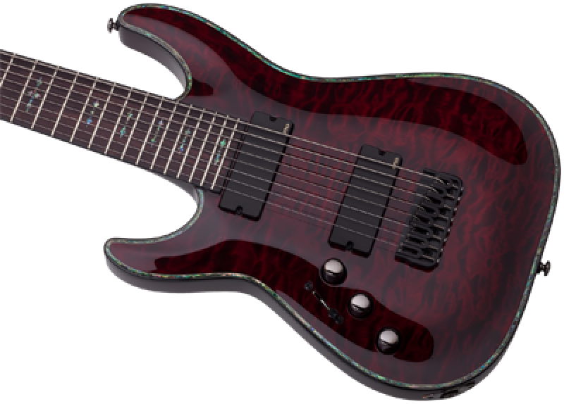 Preview: SCHECTER E-Gitarre, Hellraiser C-8, Black Cherry, Linkshänder