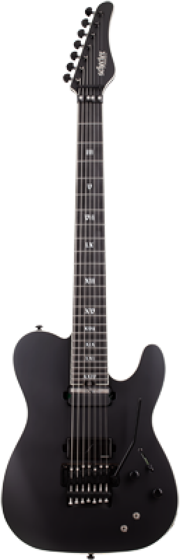 Preview: SCHECTER E-Gitarre, SLS Elite PT-7 FR S Evil Twin, Satin Black