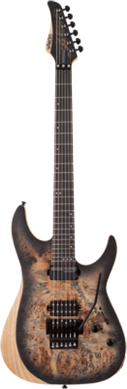 Preview: SCHECTER E-Gitarre, Reaper 6 FR S, Charcoal Burst