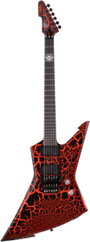 Preview: SCHECTER E-Gitarre, Signature Mike Derks Balsac E-1 FR, Black Orange C