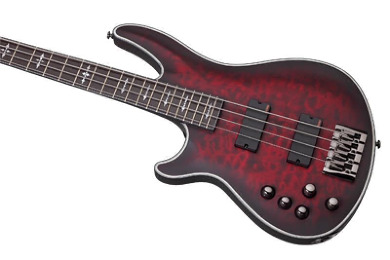 Preview: SCHECTER Bassgitarre, Hellraiser Extreme-4, Crimson Red Burst Satin, L