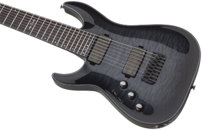 Preview: SCHECTER E-Gitarre, Hellraiser Hybrid C-8, Trans Black Burst, Linkshän