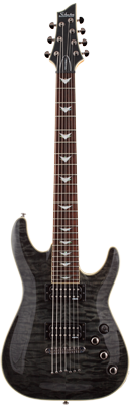 Preview: SCHECTER E-Gitarre, Omen Extreme 7, See-Thru Black