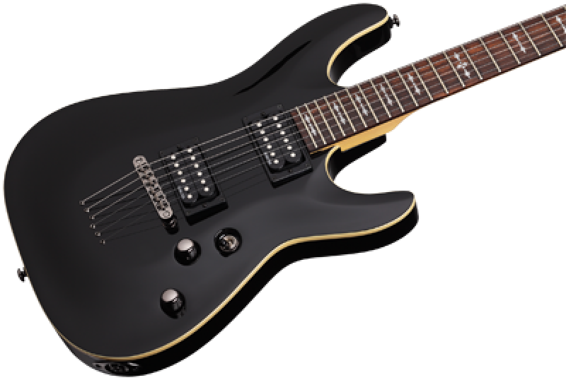 Preview: SCHECTER E-Gitarre, Omen 6, Gloss Black