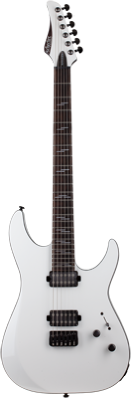 Preview: SCHECTER E-Gitarre, Reaper 6 Custom, Gloss White