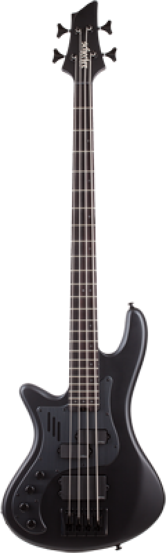 Preview: SCHECTER Bassgitarre, Stiletto-4 Stealth Pro, Satin Black, Linkshänder