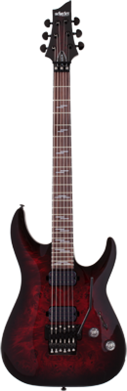 Preview: SCHECTER E-Gitarre, Omen Elite 6 FR, Black Cherry Burst