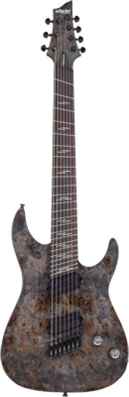 Preview: SCHECTER E-Gitarre, Omen Elite 7, MultiScale, Charcoal