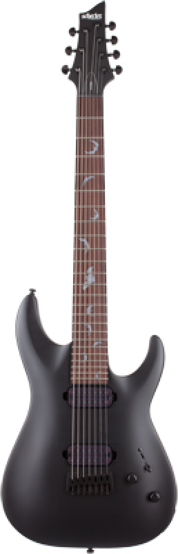 Preview: SCHECTER E-Gitarre, Damien 7, Satin Black