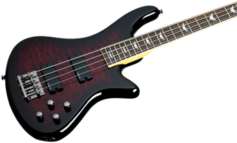 Preview: SCHECTER Bassgitarre, Stiletto Extreme-4, Black Cherry
