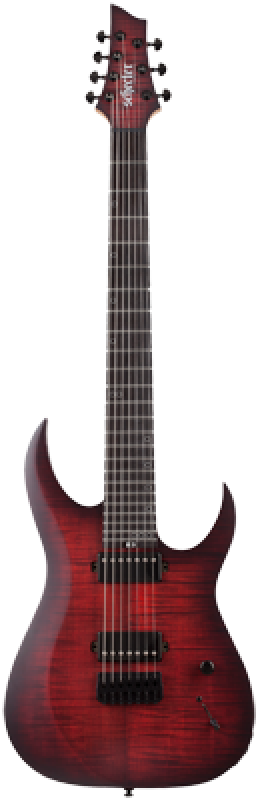 Preview: SCHECTER E-Gitarre, Sunset-7 Extreme, Scarlet Burst