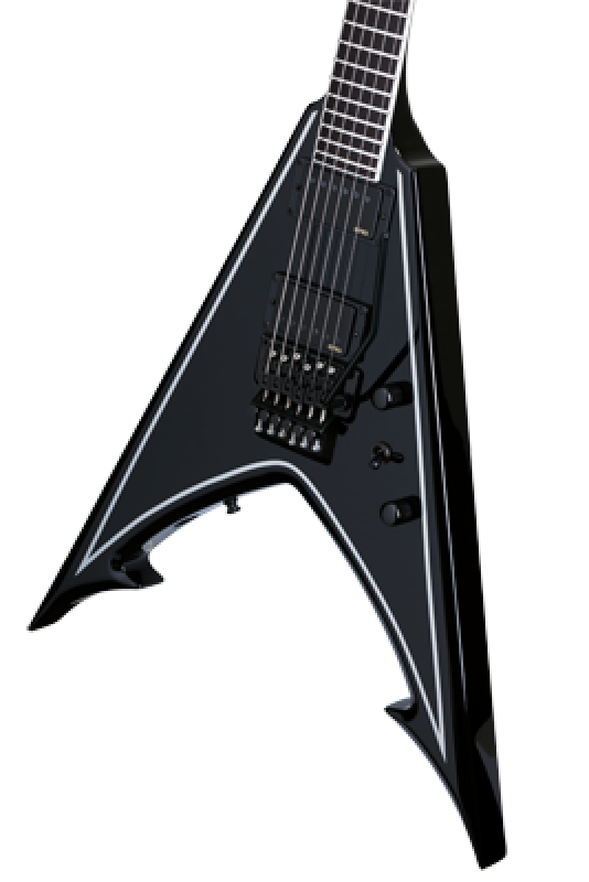 Preview: SCHECTER E-Gitarre, Signature Abbath RavenDark V FR, Gloss Black/Silve