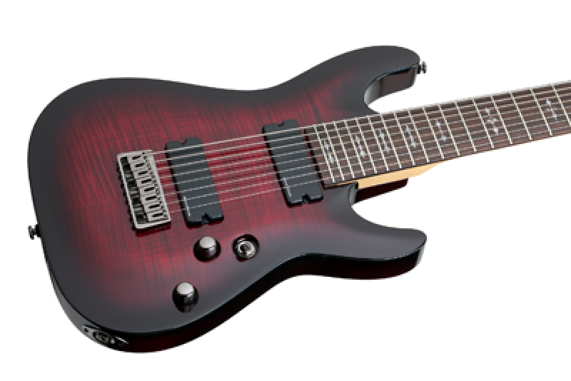 Preview: SCHECTER E-Gitarre, Demon 8, Crimson Red Burst