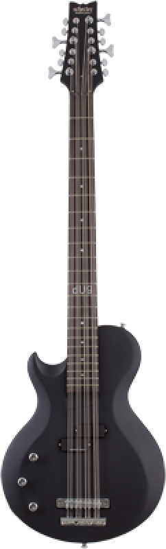 Preview: SCHECTER Bassgitarre, dUg Pinnick DP-12, Satin Black, Linkshänder