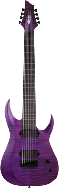 Preview: SCHECTER E-Gitarre, Signature, John Browne TAO-8, Satin Trans Purple