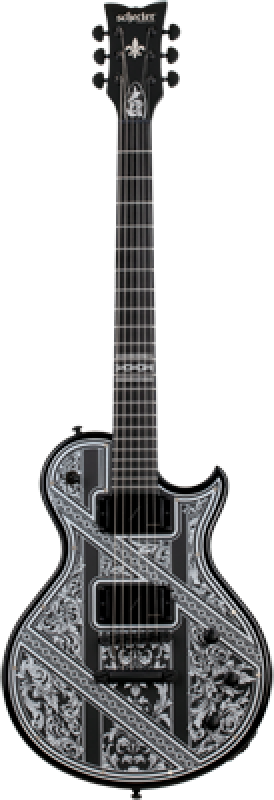 Preview: SCHECTER E-Gitarre, Solo-II Pryzm Palladium, Gloss Black