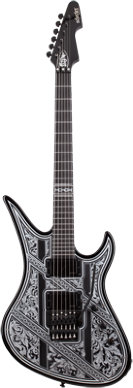 Preview: SCHECTER E-Gitarre, Avenger FR Pryzm Palladium, Gloss Black