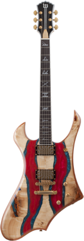 Preview: SCHECTER E-Gitarre, Wylde Audio, Goregehn, Blood River Burl