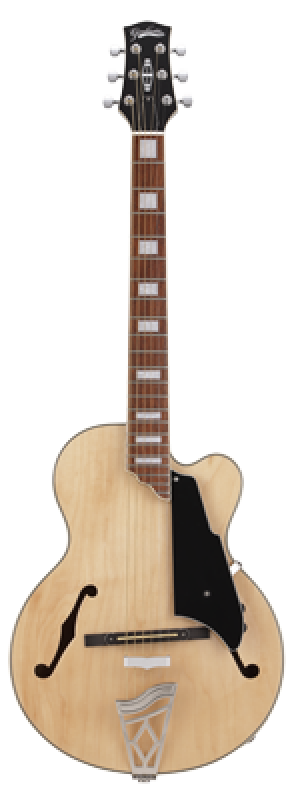 Preview: VOX E-Gitarre, halbakustisch, Giulietta, Natural Maple/Metallic Green