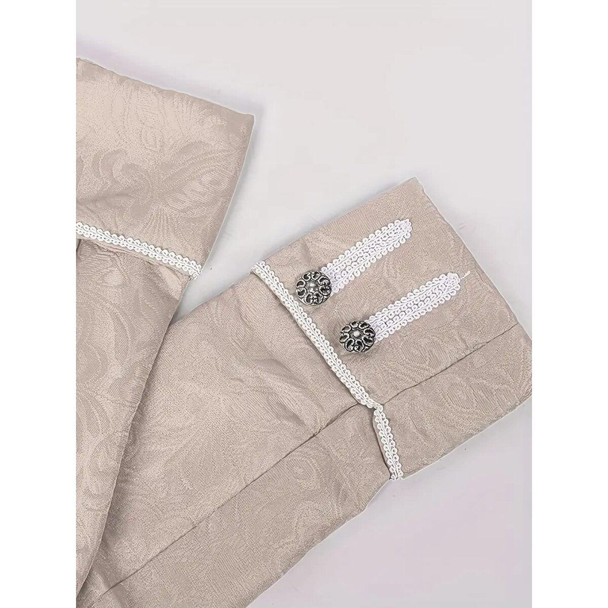 Preview: ROCK-HUS Mantel Naturweiß Barock Gothic 3XL