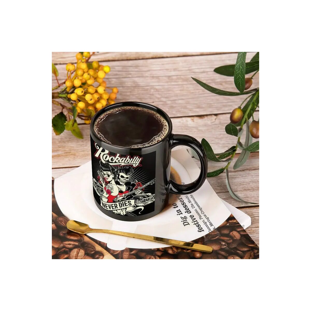 Preview: ROCK-HUS Tasse Rockabilly NEVER DIES